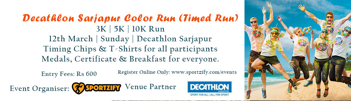 Color Run(Timed Run) - Decathlon Sarjapur